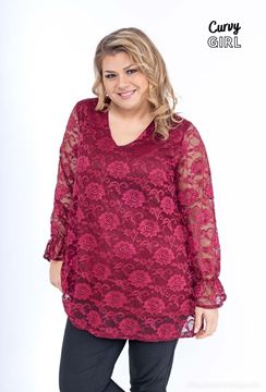 Picture of LACE BLOUSE WITH FLARED SLEEVE